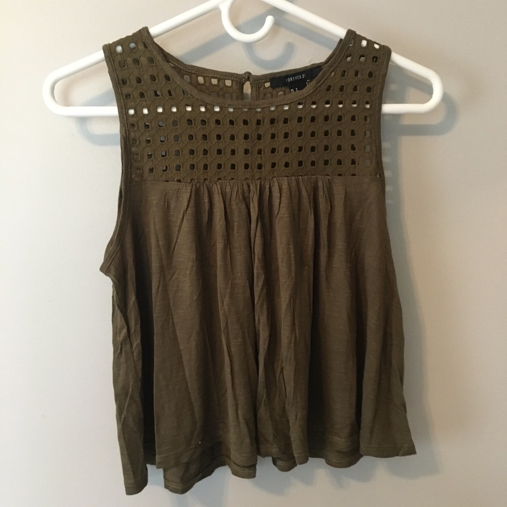Army Green Tank Top